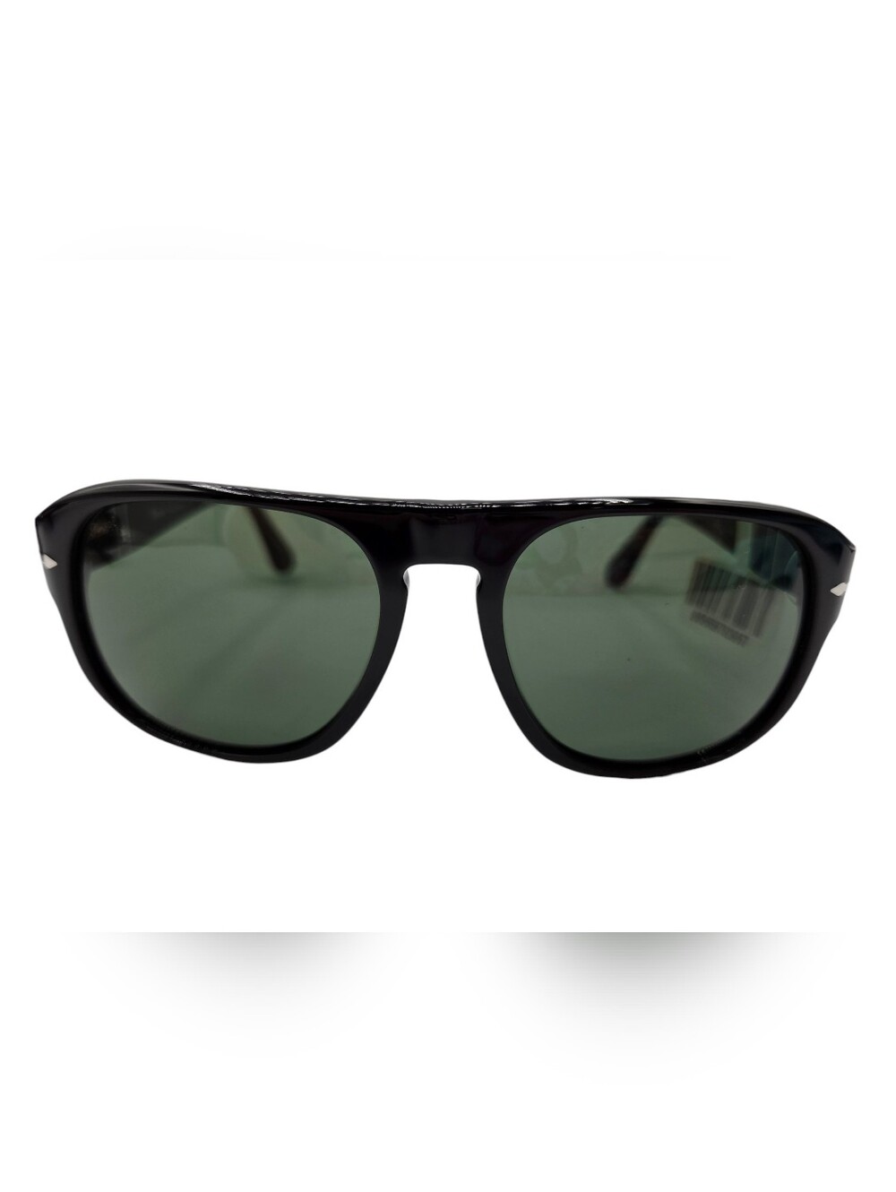 Persol Black Sunglasses w/ Green Tinted Lenses